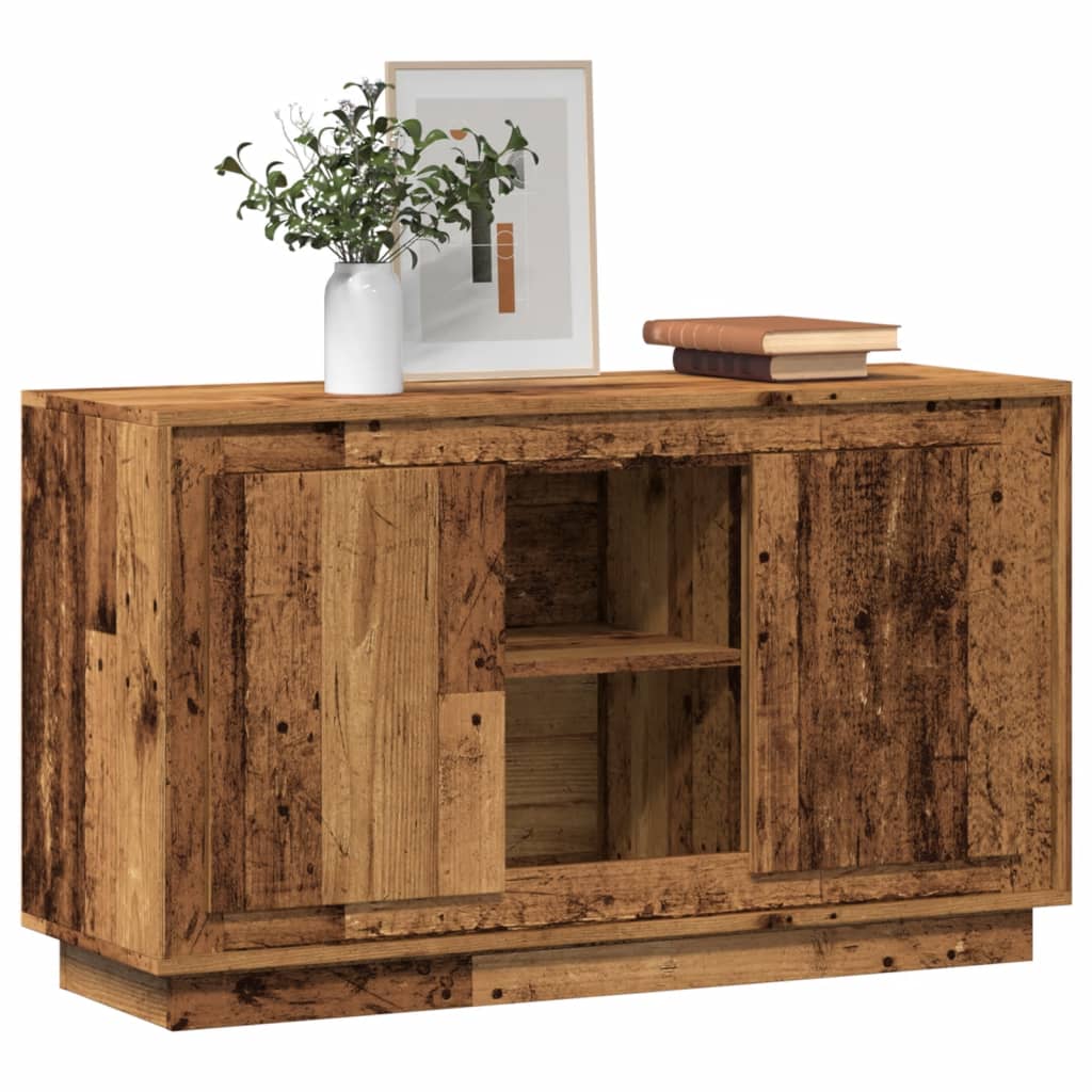 vidaXL Credenza Legno Antico 102x35x60 cm in Legno Multistrato