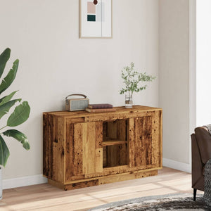 vidaXL Credenza Legno Antico 102x35x60 cm in Legno Multistrato