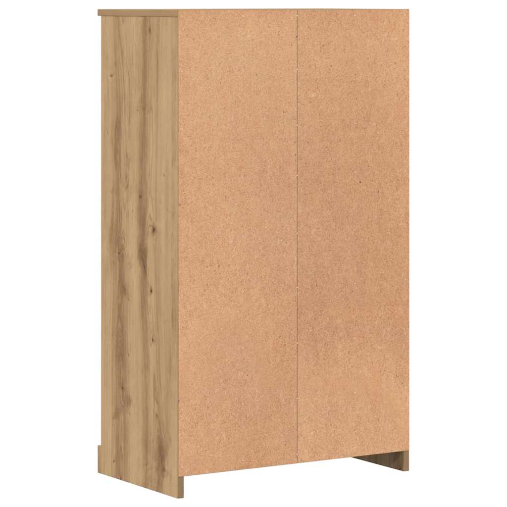 vidaXL Credenza Rovere Artigianale 60x35,5x103,5 cm Legno Multistrato