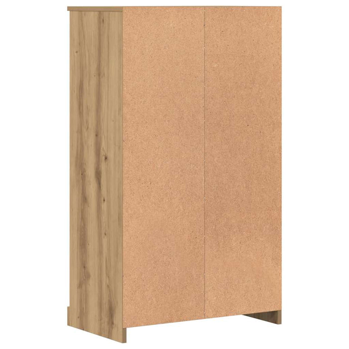 vidaXL Credenza Rovere Artigianale 60x35,5x103,5 cm Legno Multistrato