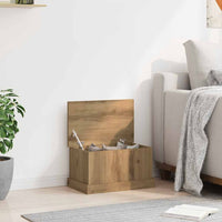 Scatola Portaoggetti Rovere Artigianale 30x50x28 cm Multistrato 857160