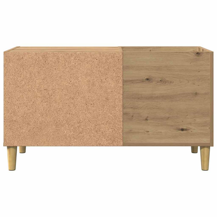 Mobile Porta Dischi Rovere Artigianale 84,5x38x48cm Multistrato 857164