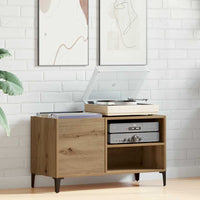 Mobile Porta Dischi Rovere Artigianale 84,5x38x48cm Multistrato 857166