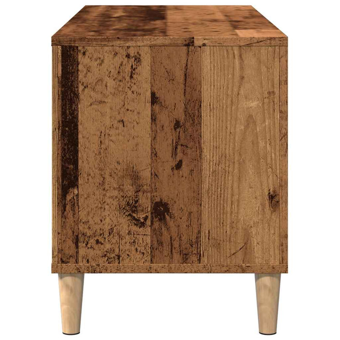 Mobile Porta Dischi Legno Antico 100x38x48 cm Legno Multistrato 857167