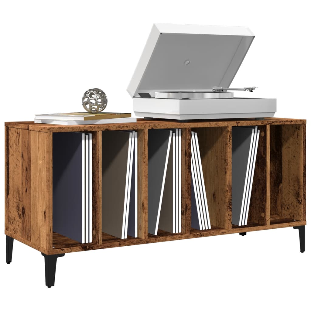 Mobile Porta Dischi Legno Antico 100x38x48 cm Legno Multistrato 857169