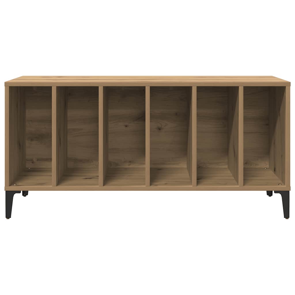 Mobile Porta Dischi Rovere Artigianale 100x38x48 cm Multistrato 857170