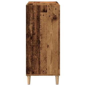 Mobile Porta Dischi Legno Antico 84,5x38x89cm Legno Multistrato
