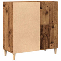Mobile Porta Dischi Legno Antico 84,5x38x89cm Legno Multistrato 857171