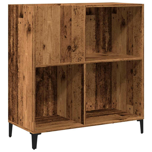 Mobile Porta Dischi Legno Antico 84,5x38x89cm Legno Multistrato 857173