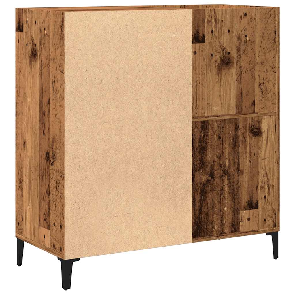 Mobile Porta Dischi Legno Antico 84,5x38x89cm Legno Multistrato 857173