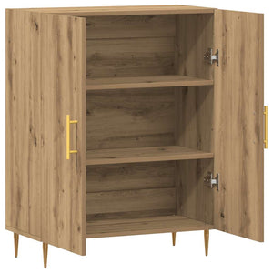 vidaXL Credenza Rovere Artigianale 69,5x34x90 cm in Legno Multistrato