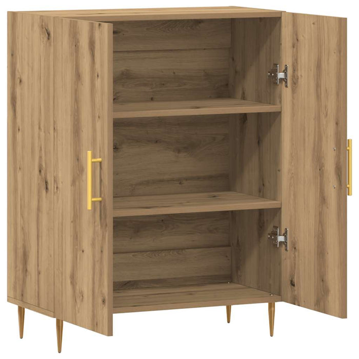 vidaXL Credenza Rovere Artigianale 69,5x34x90 cm in Legno Multistrato