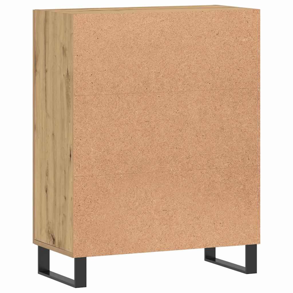 vidaXL Credenza Rovere Artigianale 69,5x34x90 cm in Legno Multistrato