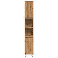 Armadietto Bagno Rovere 30x30x190 cm Legno Multistrato 857200