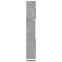 Armadietto Bagno Grigio Cemento 30x30x190 cm Legno Multistrato