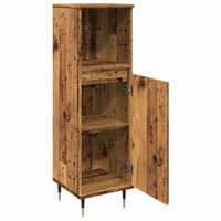 vidaXL Armadietto da Bagno Legno Antico 30x30x100 cm in Truciolato
