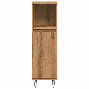 Armadietto Bagno Rovere 30x30x100 cm Legno Multistrato