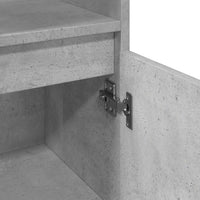 Armadietto da Bagno Grigio Cemento 30x30x100 cm in Truciolato 857210