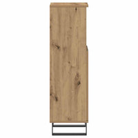 Armadietto da Bagno Rovere Artigianale 30x30x100 cm Truciolato 857212