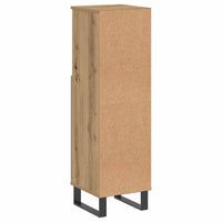 vidaXL Armadietto da Bagno Rovere Artigianale 30x30x100 cm Truciolato