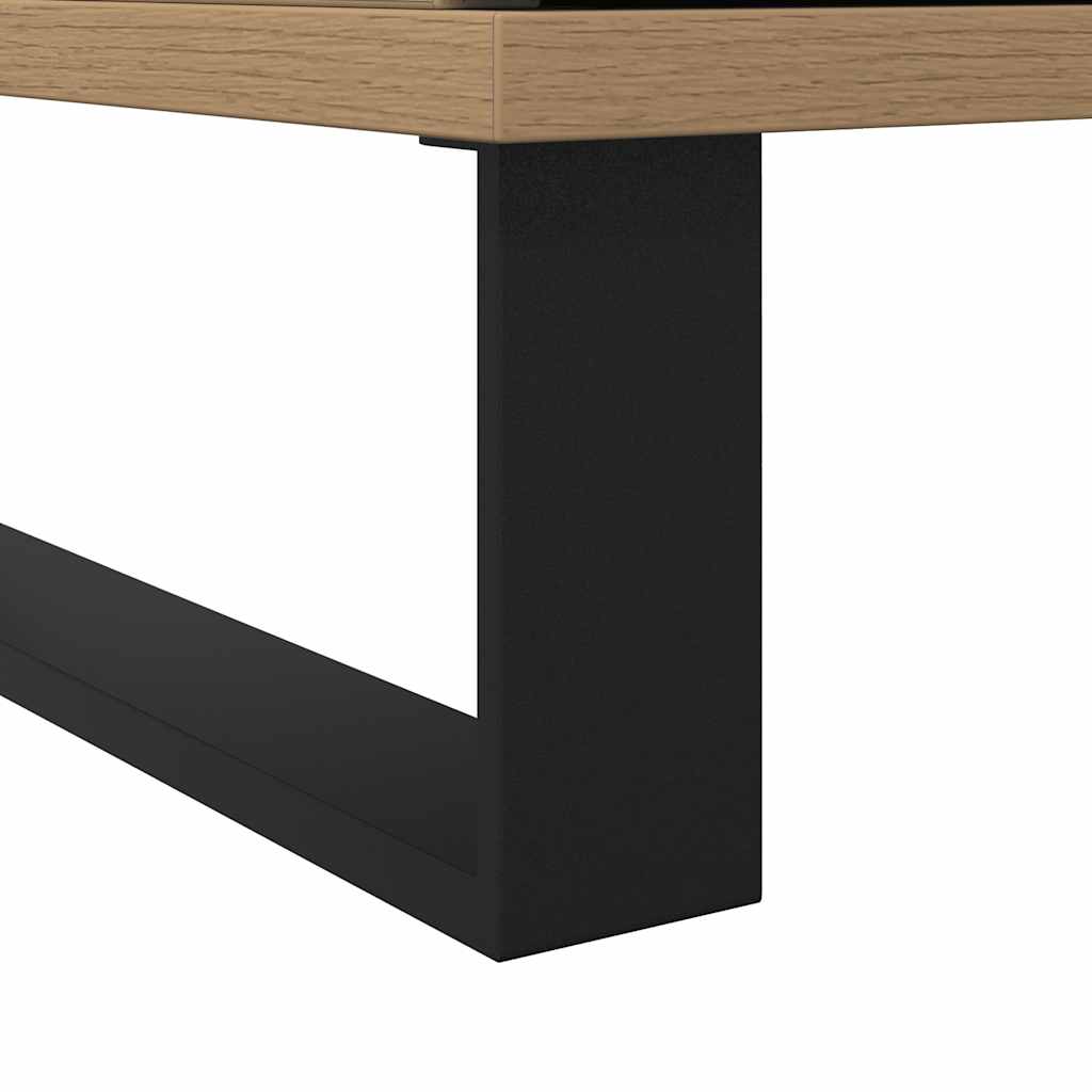 vidaXL Armadietto da Bagno Rovere Artigianale 30x30x100 cm Truciolato