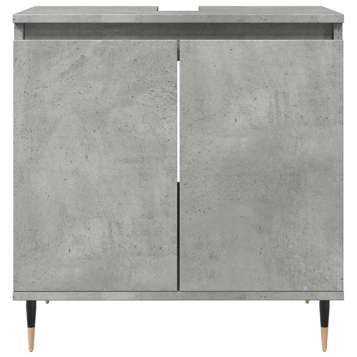 Armadietto da Bagno Grigio Cemento 58x33x60cm in Truciolato 857213