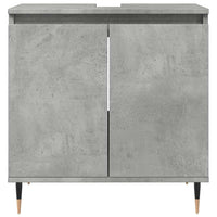 Armadietto da Bagno Grigio Cemento 58x33x60cm in Truciolato 857213