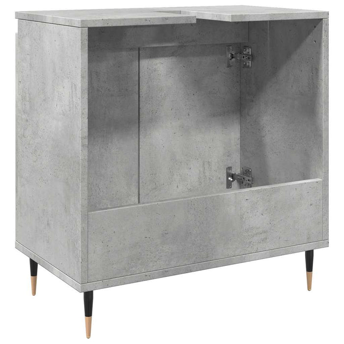 Armadietto da Bagno Grigio Cemento 58x33x60cm in Truciolato 857213