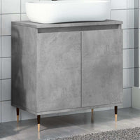vidaXL Armadietto da Bagno Grigio Cemento 58x33x60cm in Truciolato