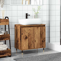 Mobile da Bagno Legno Antico 58x33x60 cm in Truciolato
