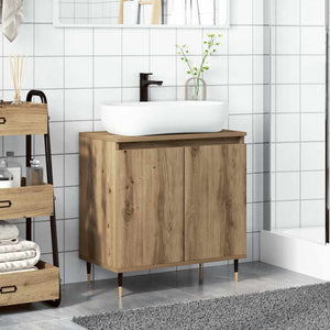 Mobile da Bagno Rovere Artigianale 58x33x60 cm in Truciolato 857215