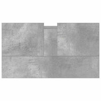 Armadietto da Bagno Grigio Cemento 58x33x60cm Legno Multistrato