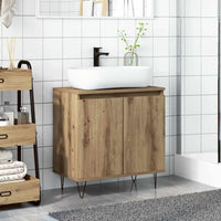 vidaXL Mobile da Bagno Rovere Artigianale 58x33x60 cm in Truciolato