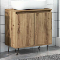 vidaXL Mobile da Bagno Rovere Artigianale 58x33x60 cm in Truciolato