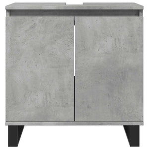 Armadietto da Bagno Grigio Cemento 58x33x60cm in Truciolato 857219