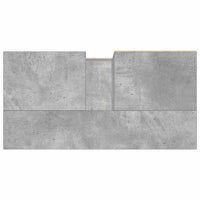 Armadietto da Bagno Grigio Cemento 65x33x60cm in Truciolato 857222