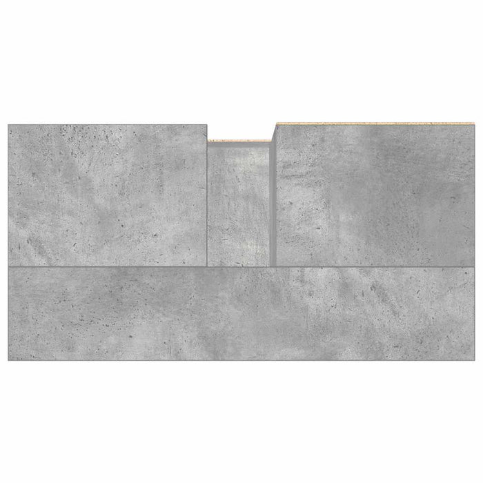 Armadietto da Bagno Grigio Cemento 65x33x60cm in Truciolato 857222