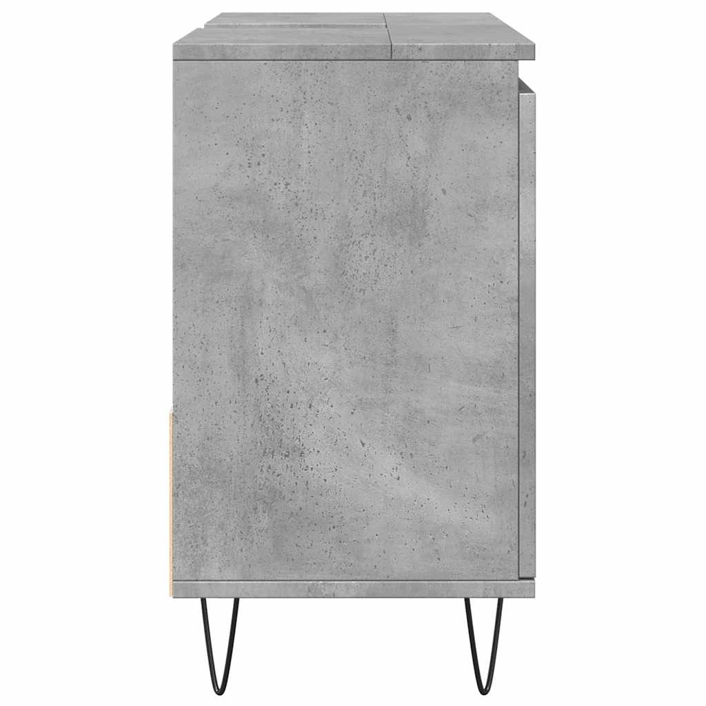 vidaXL Armadietto da Bagno Grigio Cemento 65x33x60cm in Truciolato