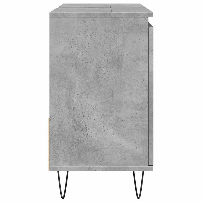 vidaXL Armadietto da Bagno Grigio Cemento 65x33x60cm in Truciolato