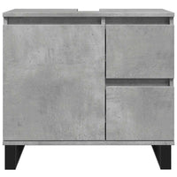 Armadietto da Bagno Grigio Cemento 65x33x60cm in Truciolato 857228
