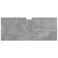 Armadietto da Bagno Grigio Cemento 80x33x60cm Legno Multistrato 857231