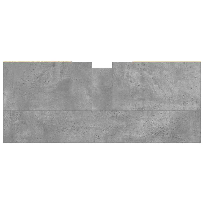 Armadietto da Bagno Grigio Cemento 80x33x60cm Legno Multistrato 857237