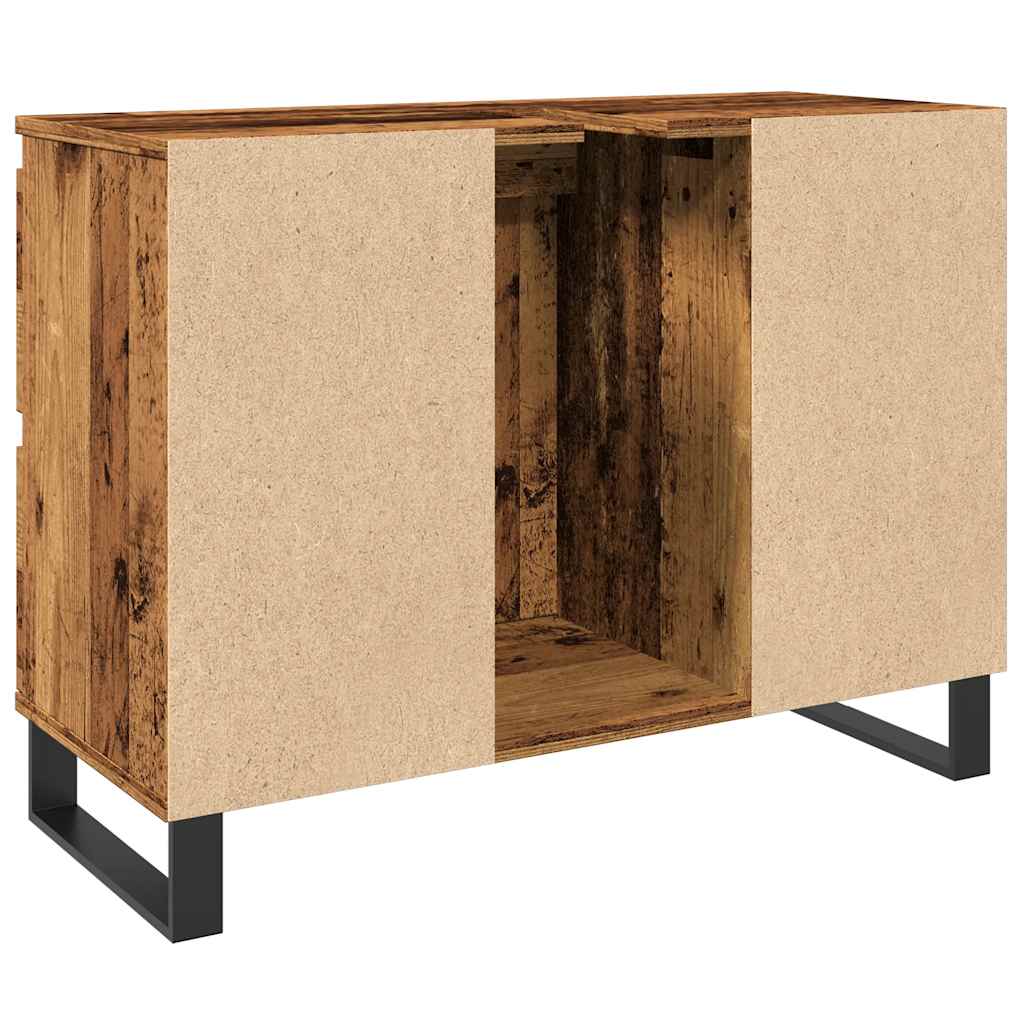 Mobile da Bagno Legno Antico 80x33x60 cm in Truciolato 857238
