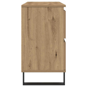 vidaXL Mobiletto da Bagno Rovere Artigianale 80x33x60 cm in Truciolato