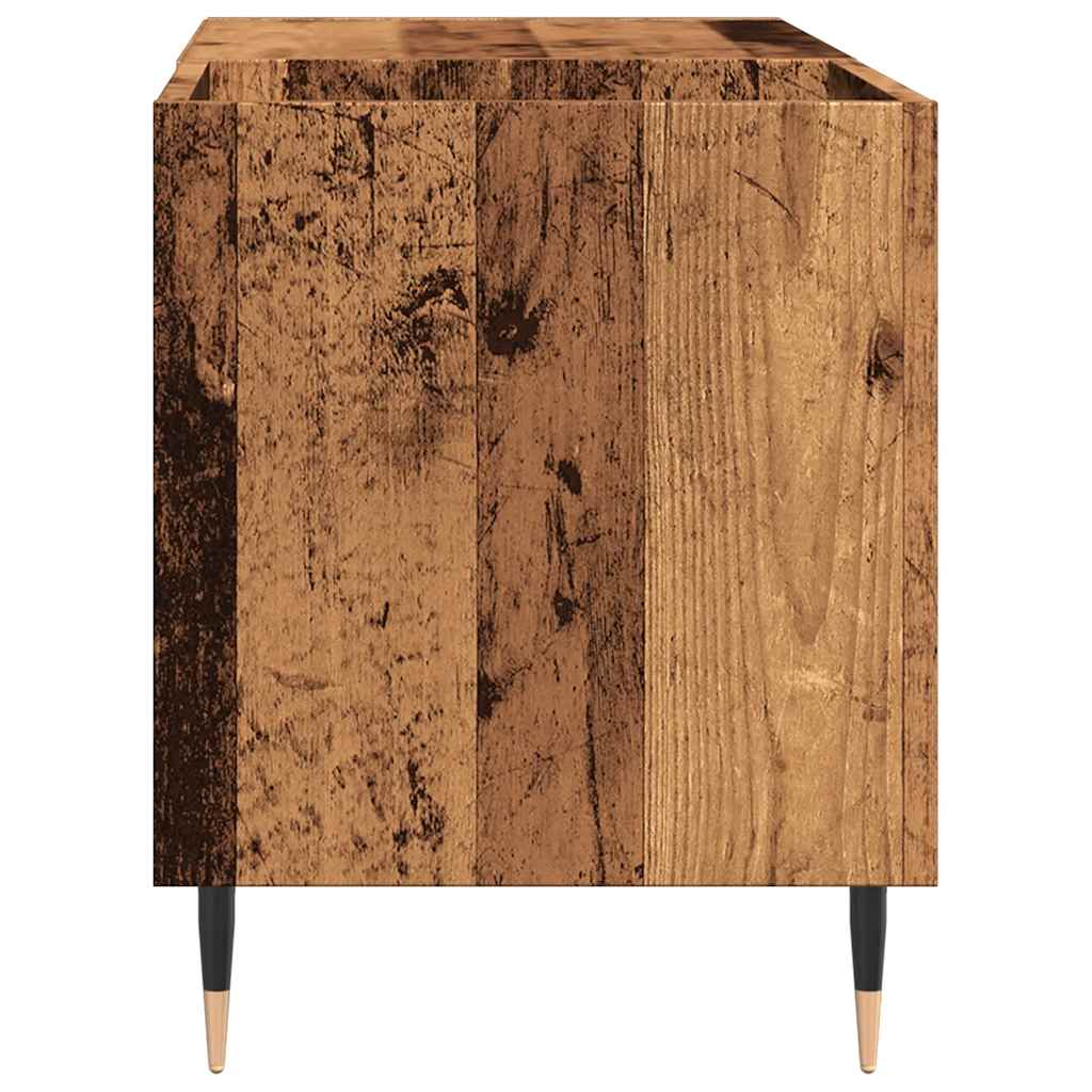 Mobile Porta Dischi Legno Antico 84,5x38x48cm Legno Multistrato 857240