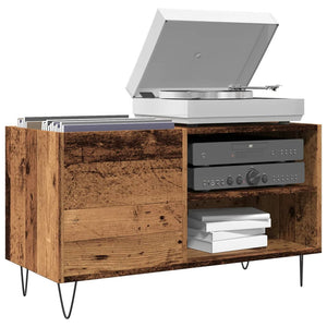 Mobile Porta Dischi Legno Antico 84,5x38x48cm Legno Multistrato