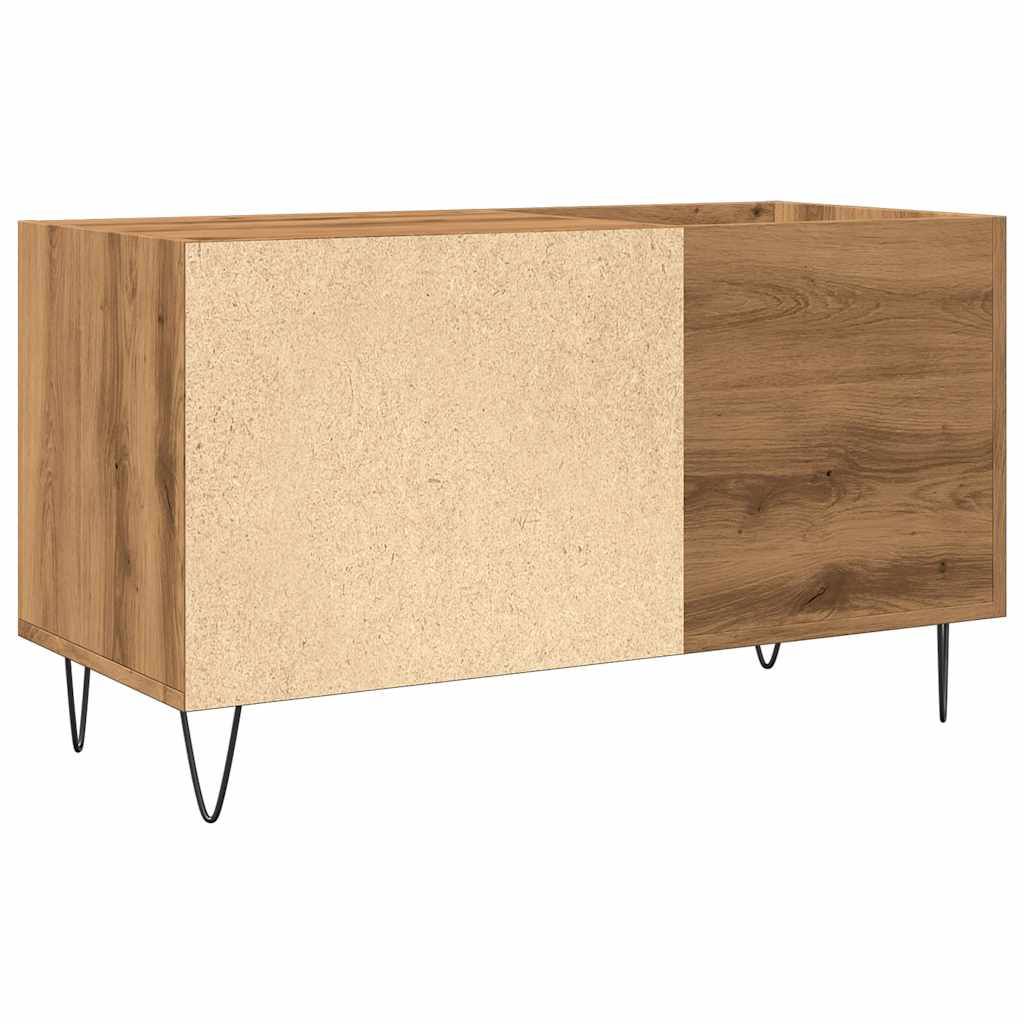 Mobile Porta Dischi Rovere Artigianale 84,5x38x48cm Multistrato