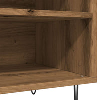 Mobile Porta Dischi Rovere Artigianale 84,5x38x48cm Multistrato