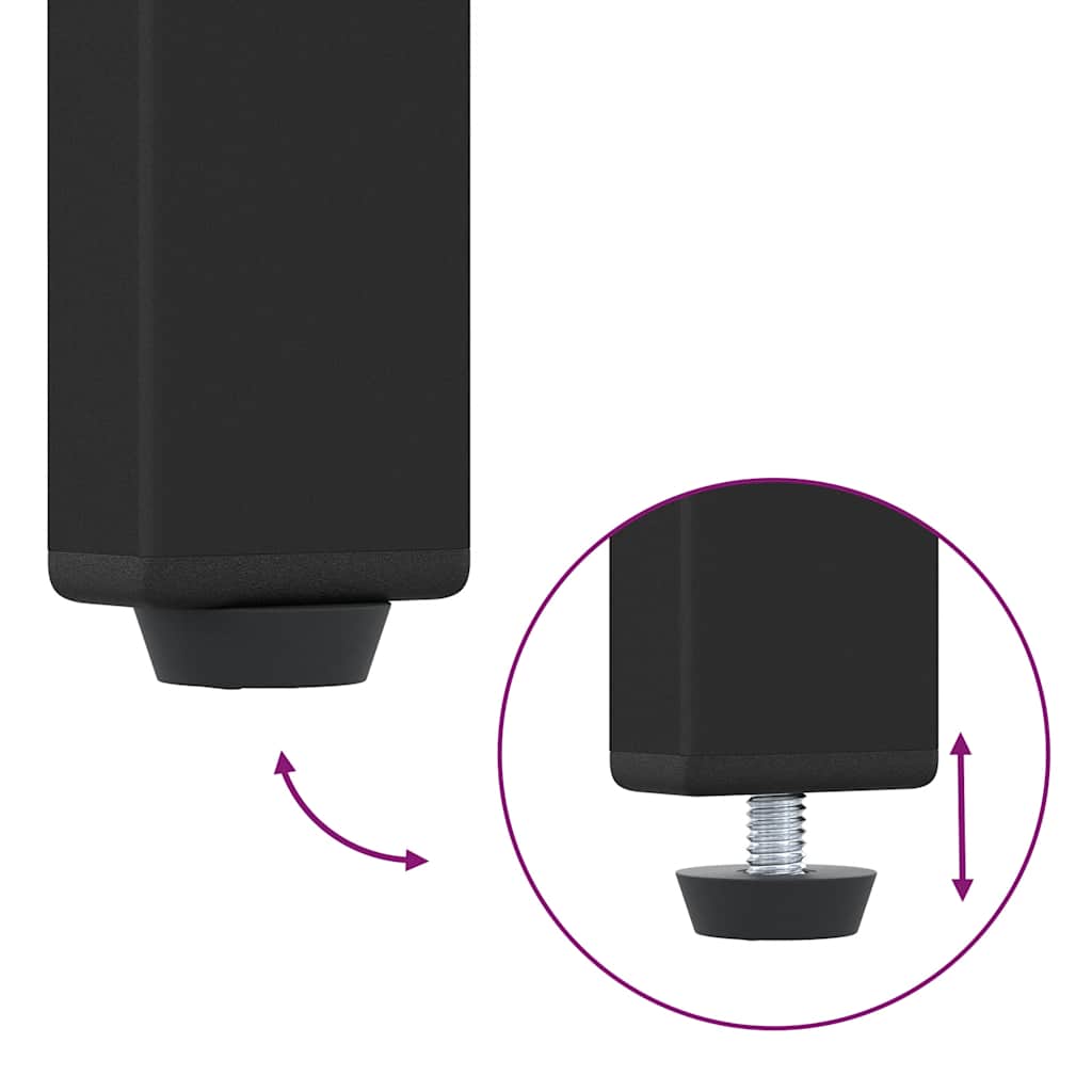 vidaXL Comodini 2pz Rovere Artigianale 41x31x80cm in Legno Multistrato