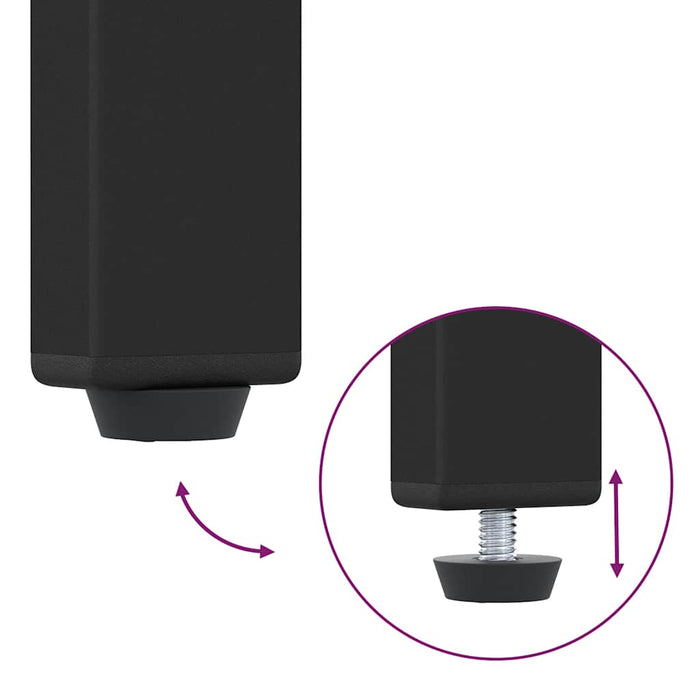 vidaXL Comodini 2pz Rovere Artigianale 41x31x80cm in Legno Multistrato